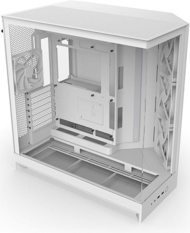 NZXT - H9 Flow - Midi Tower Behuizing - Zwart - Gehard Glas