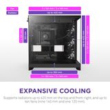 NZXT - H9 Elite - Midi Tower - Wit - ATX - Glazen Zijpaneel