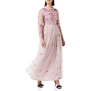 Frock and Frill Vrouwen Bloemen Geborduurde Jurk Speciale Gelegenheid, Bruids Rose Blush, 8