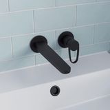 Crosswater Lazo Wastafelkraan - inbouw - Mat Zwart LA120WNM