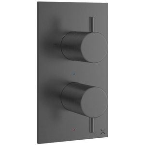 Crosswater MPRO douchekraan - inbouw - verticaal - 2 functies - gunmetal PRO1510LBPT