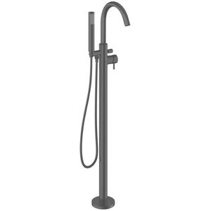 Crosswater MPRO Badkraan - vrijstaand - met staafhanddouche - slate (gunmetal) PRO416FT