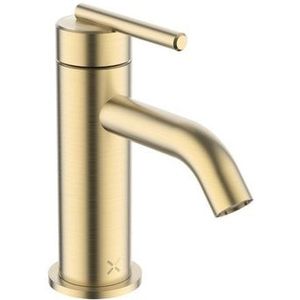 Crosswater 3ONE6 Wastafelkraan - opbouw - 13.3cm - geborsteld messing (goud) TL114DNSF