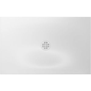 Crosswater Creo douchebak - 140x76x2.5cm - rechthoek - wit CRR760X1400W