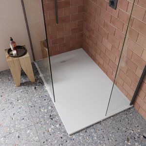 Crosswater Vito Douchebak - 90x120x2.5cm - rechthoek - wit VTR900X1200W