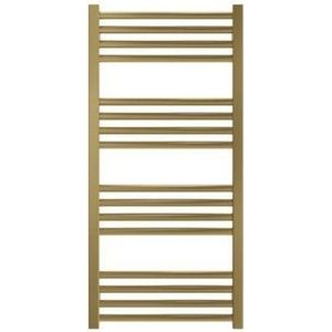 Crosswater MPRO handdoekradiator - 90x43cm - 342watt - geborsteld messing (goud) MP48X93F