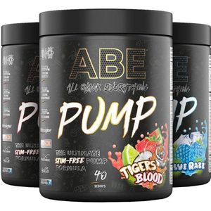 Pre-Workout - ABE PUMP - ZERO STIM PRE-WORKOUT - 500g - Applied Nutrition - 500 g Tigers Blood