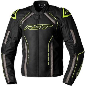 RST - S-1 - Motorjas - Zwart Grijs Flo Geel - CE Level 1 Bescherming