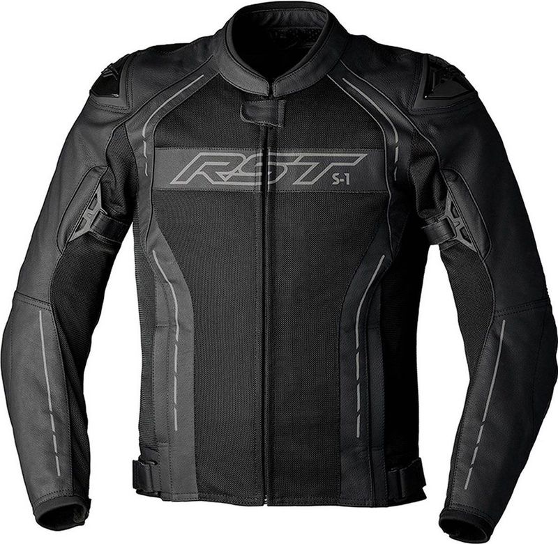 RST - S1 Mesh - Motorjas - Zwart - CE-gecertificeerd, MaxTex, K540 Gaas, Uitneembare Voering