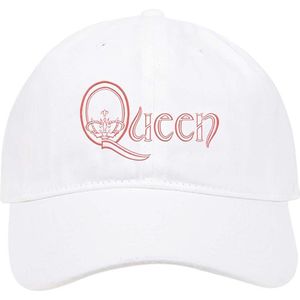 Queen - Crown In Q Logo Baseball pet - Wit