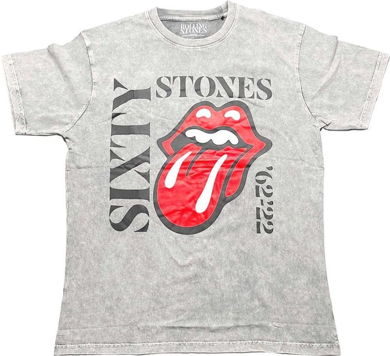 The Rolling Stones - Sixty Vertical - T-shirt - Grijs - 60% Katoen, 40% Polyester