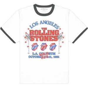 The Rolling Stones - American LA Tour Heren T-shirt - S - Wit