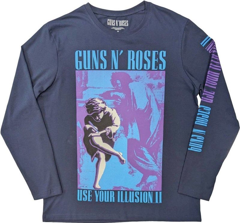 Guns N' Roses - Get In The Ring Tour '91-'92 - Longsleeve Shirt - Marineblauw