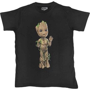 Marvel Guardians Of The Galaxy - Groot Wave Heren T-shirt - L - Zwart