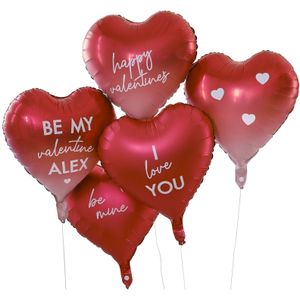 Ballonnen Folie Ombre Harten 45cm 5st