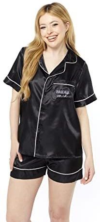 Bridesmaid - Pyjama - Zwart - Katoen - 1 Set