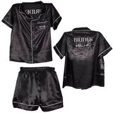 Zwarte Pyjama - Bruidsmeisjes - Zijde