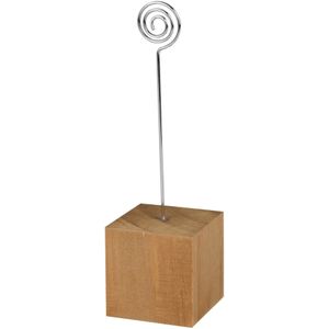 Bruine Kaarthouder Hout 4st