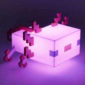 Minecraft - Axolotl Lamp - Verandert in 5 Kleuren - 21cm