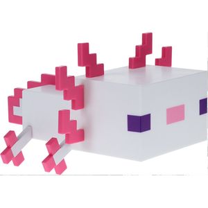 Paladone Minecraft axolotl lamp - vijf kleurmodi - Minecraft lamp ter decoratie van je gamingbureau of nachtkastje
