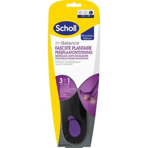 Scholl In Balance pijnverlichtende inlegzolen Peesplaatontsteking - Large - Maat 42,5-45 - 1 Paar
