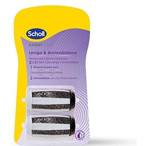 Scholl ExpertCare maakt gladder en weekmakers, 2 reserveonderdelen voor het elektronische systeem 2-in-1 ExpertCare maakt glad en zacht, 2 navulverpakkingen voor het verwijderen van harde huid en