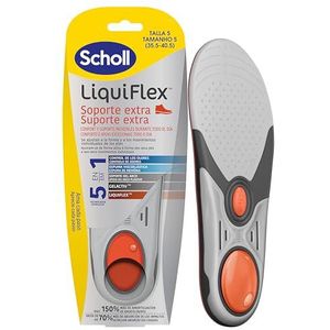 Scholl LiquiFlex inlegzolen, versterkt, voor dames, maat 35,5-40,5, met geheugenvorm en ondersteuning van de voetboog, 1 paar
