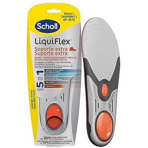 Scholl LiquiFlex inlegzolen, versterkte ondersteuning, herenschoenen, maat 41-46,5, met vormgeheugen en ondersteuning van de voetboog, 1 paar