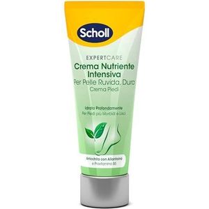 Scholl Intensive pflegende Creme, angereichert mit Urea, Vitamin E und Provitamin-Komplex B5 zum Glätten von rauer und harter Haut, tiefe Feuchtigkeit für weichere und glattere Füße, 75 ml