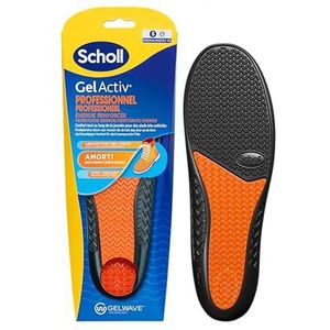 Scholl GelActiv Professional inlegzolen, werkschoenen voor dames, voor langdurig comfort met schokdemping en versterkte demping dankzij GelWave-technologie, maat 35,5 tot 40,5