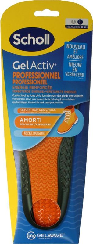 Scholl GelActiv Inlegzolen Work & Boot Small Maat 35.5-40.5 1 paar