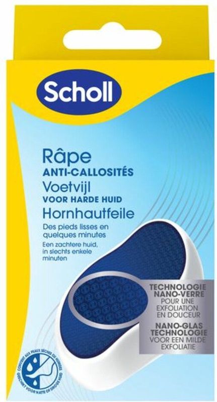 Scholl - Voetvijl Harde Huid - Nano-Glas - Voor Nat en Droog Gebruik