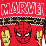 Marvel - Faces - Kersttrui - Rood