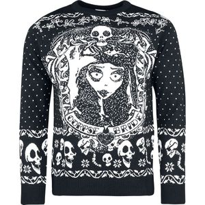 Heroes Inc. Corpse Bride Christmas Jumper Bride Skulls Nieuw Officieel Unisex Ugly Sweater Maat M