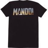T-shirt - Zwart - The Mandalorian - Korte Mouwen - Uniseks