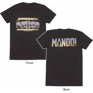 T-shirt - Zwart - The Mandalorian - Korte Mouwen - Uniseks