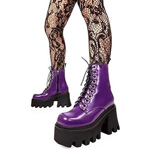 LAMODA Dames Run to You enkelboot, Purple PU, 38 EU