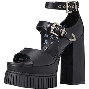 LAMODA - Solitude Creeper platform hakken in zwart, EU 37, Black PU, 37 EU