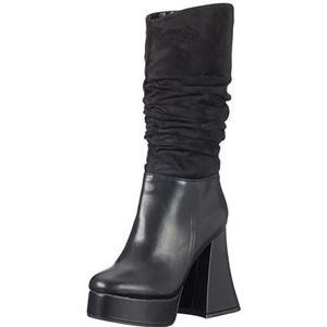 LAMODA I'm What You Want Knee High BootFemme, Zwart van polyurethaan