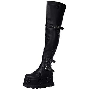 LAMODA Dames Sonnet Over-The-Knee Boot, Black Heart, 40 EU