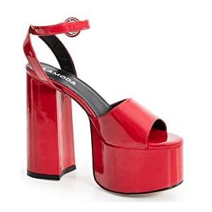 Lamoda Escarpins Extreme pour femme, Rouge/motifs, 39 EU