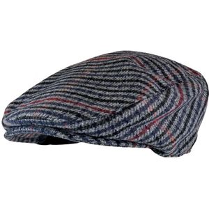 Heren Tweed Flat Cap Sock Snob Newsboy Style - GL228 Marineblauw