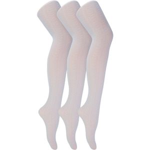Sock Snob - 3 paar Glitterpanty's voor Dames in Goud of Zilver - Wit / Zilveren Chevron