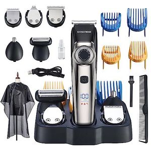 BarberBoss - QR-6083 - Tondeuse - Professioneel - 39 Lengtes van Snit - Waterdicht - LED Display