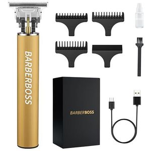 BarberBoss Professionele Baardtrimmer Mannen & Tondeuse Mannen: Tondeuse voor Mannen Kapsel, Tondeuse Mannen Precisie Detail Trimmer QR-2069