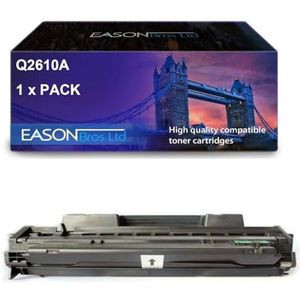 EBL HP Compatible Laserjet 2300 Q2610A Black Toner Cartridge, Page Yield 6,500