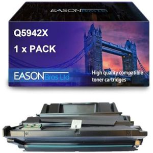 EBL HP Remanufactured Q5942X Black Toner Cartridge, Page Yield 20,000