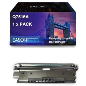 EBL HP Compatible Laserjet 5200 Black Toner Cartridge Q7516A, Page Yield 12.000