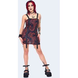 Jawbreaker - Snake Skeleton Bodycon Mini jurk - S - Multicolours