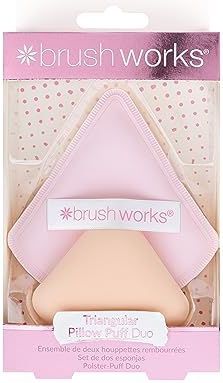 Brushworks - Triangular Powder Puff Duo - Make-up Spons - 2 Stuks - Cosmetica